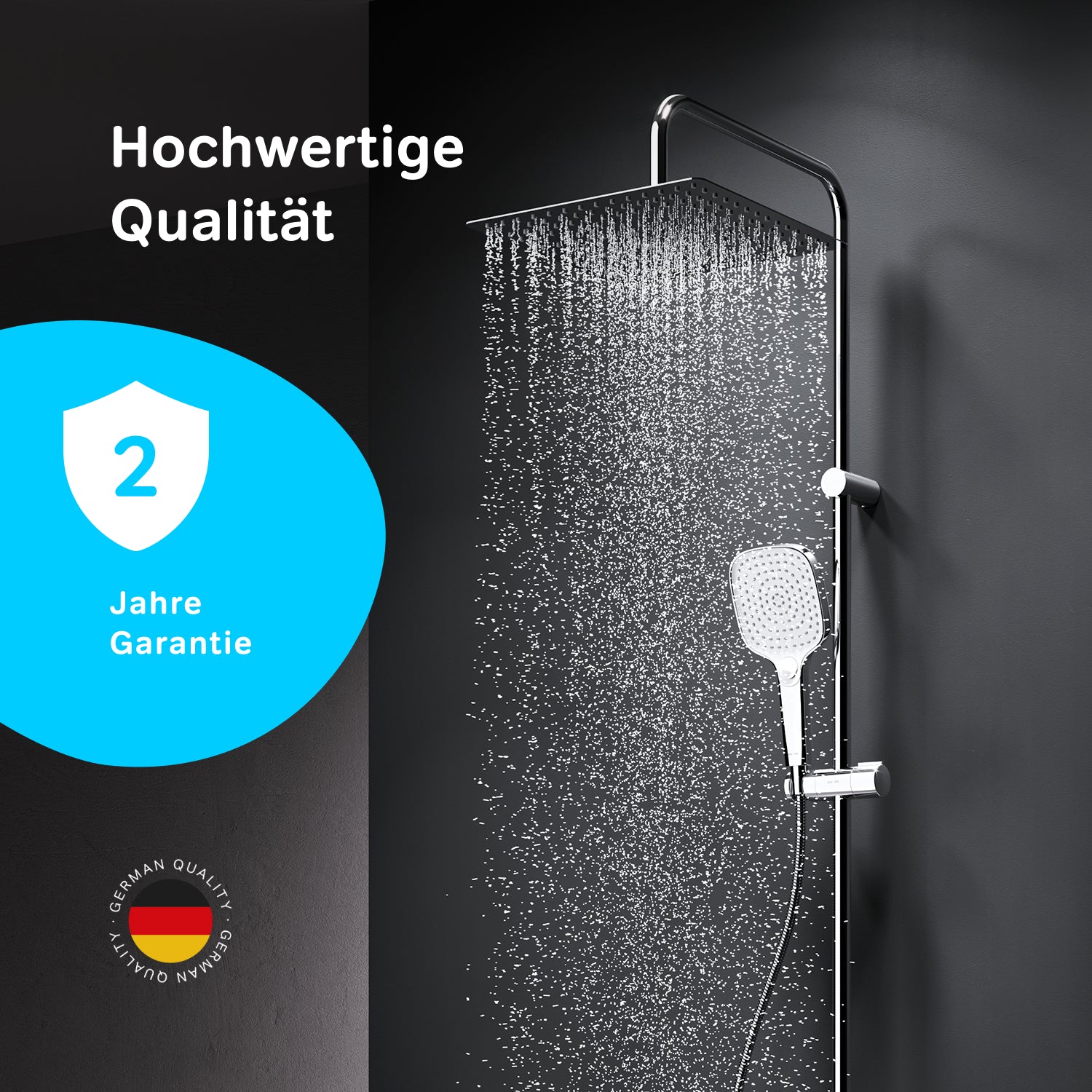 F078X000 Duschsystem Play Regendusche set Duschsäule