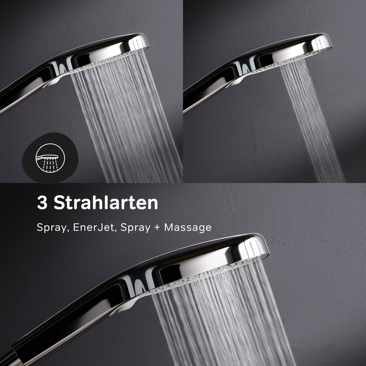 Système de douche ludique avec douche à effet pluie–F078X000