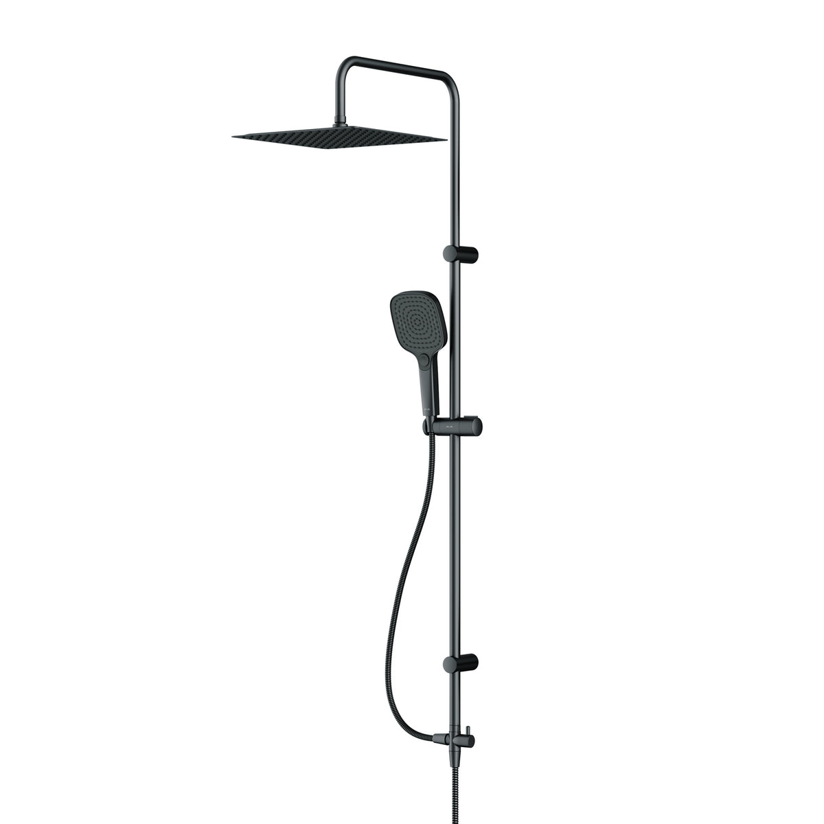 Système de douche Play avec pommeau de douche effet pluie, noir–F078X022