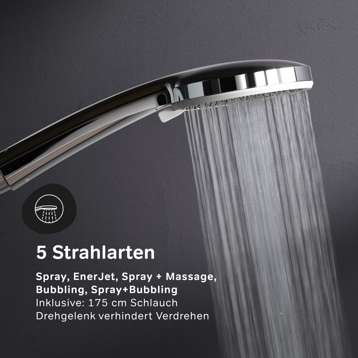 Système de douche ludique avec douche à effet pluie–F078Y000