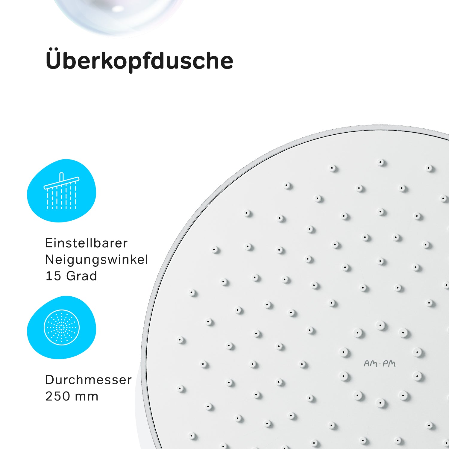Système de douche F078Y000 Ensemble de douche à effet pluie avec colonne de douche