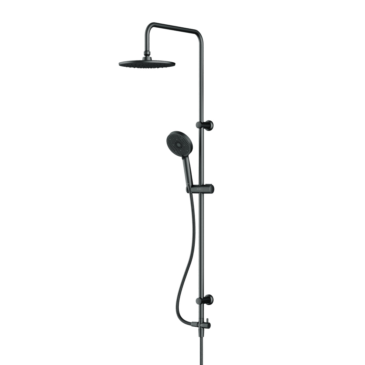 Système de douche Play avec pommeau de douche effet pluie, noir–F078Y022