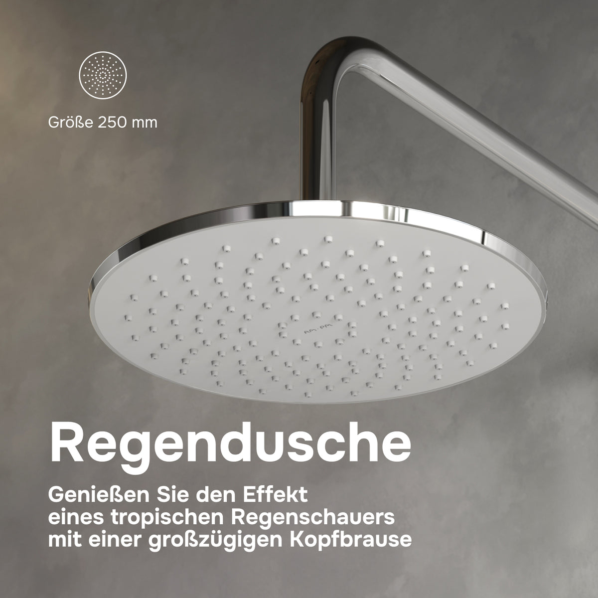 Duschsystem Play mit Thermostat und Regendusche – F078Y400