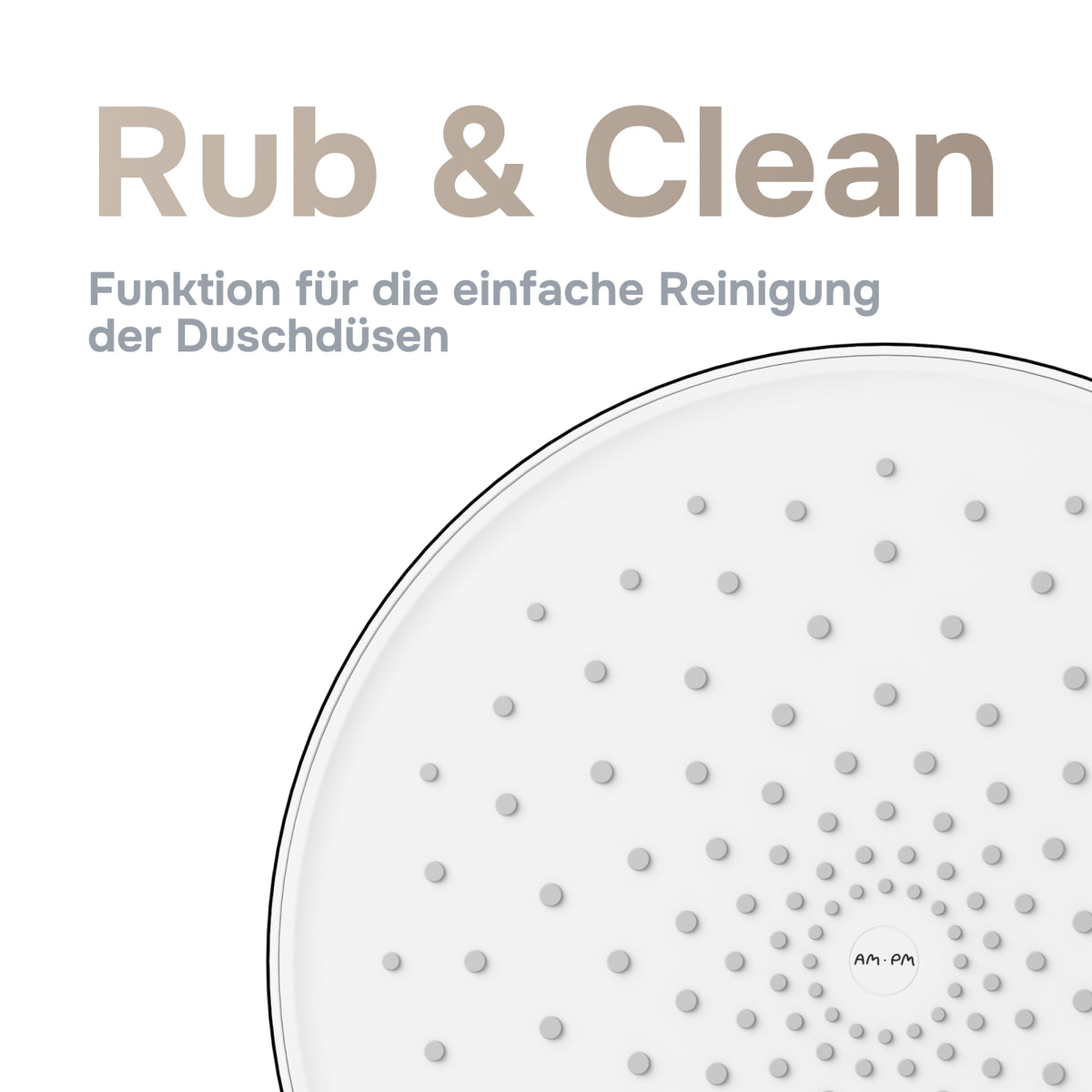 Duschsystem Play mit Thermostat und Regendusche – F078Y400