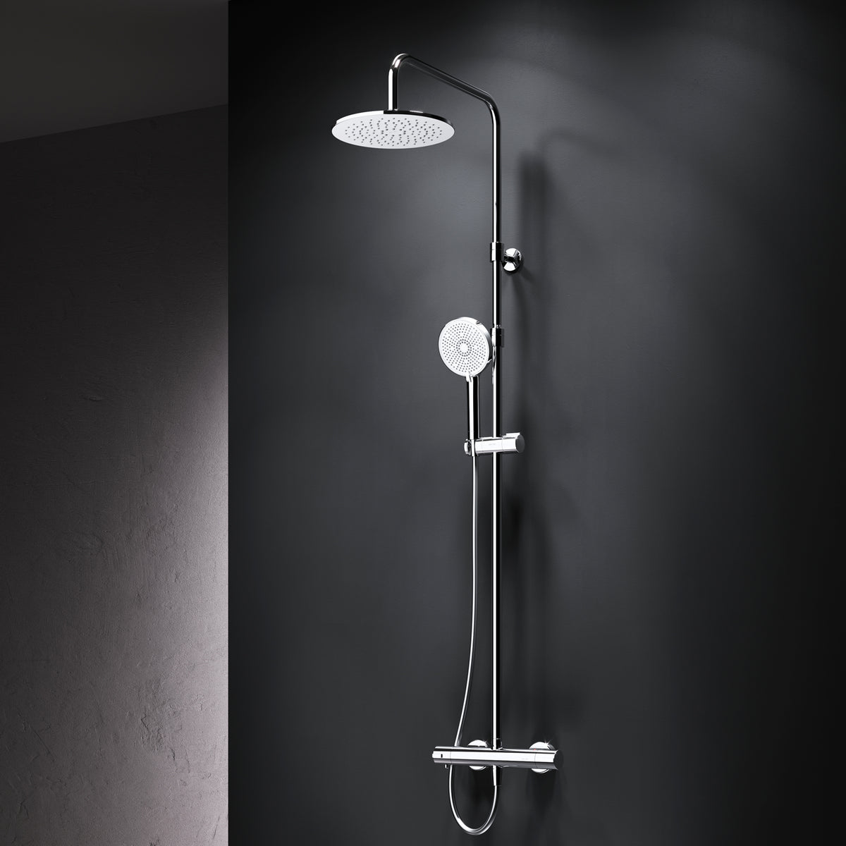 Système de douche Play avec thermostat et douche à effet pluie–F078Y400