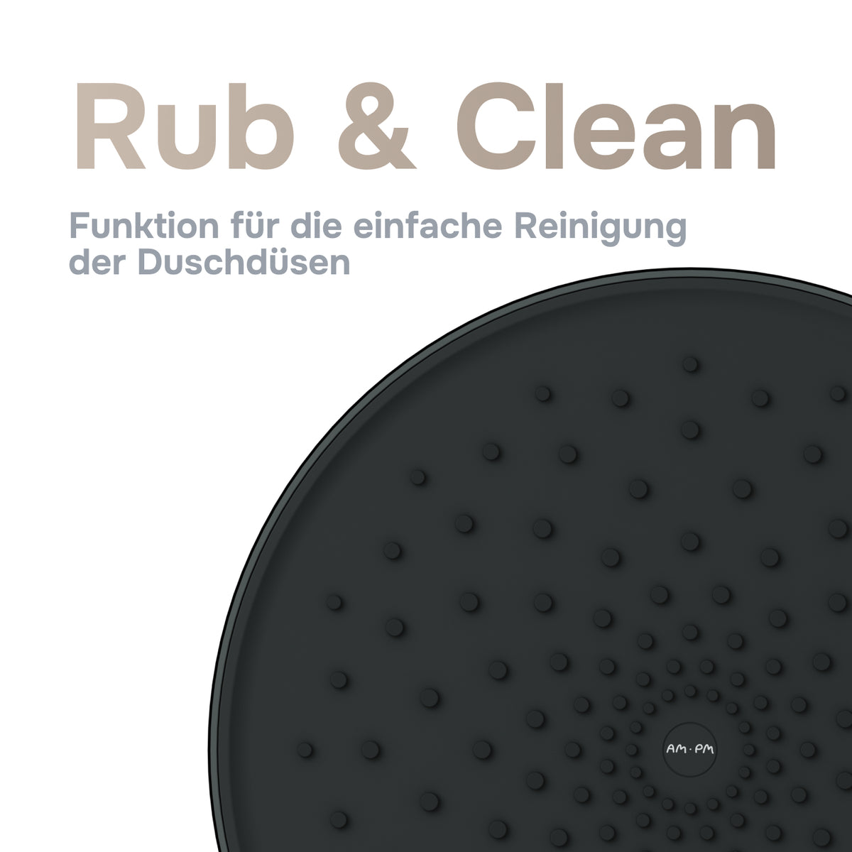Duschsystem Play mit Thermostat und Regendusche – F078Y422
