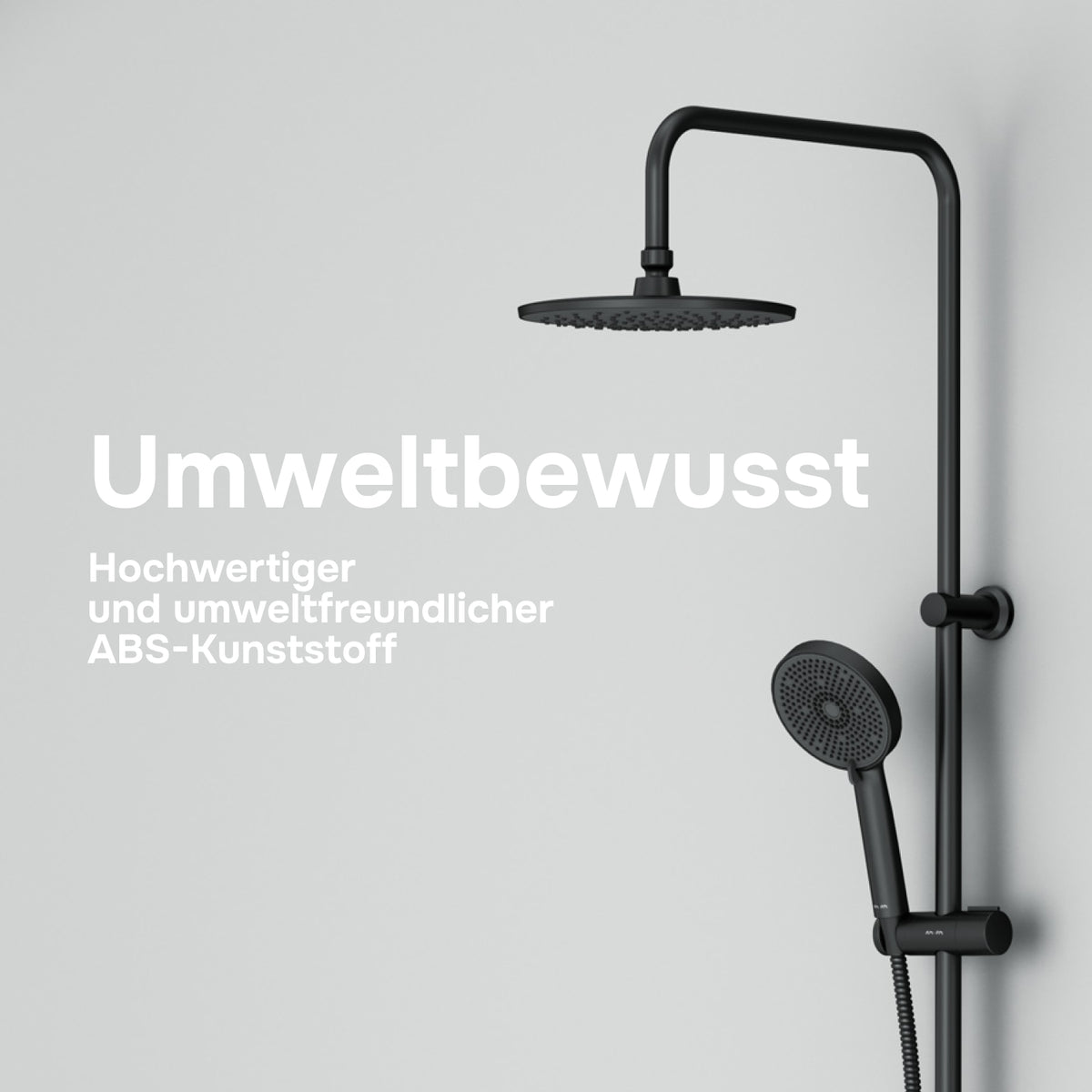 Duschsystem Play mit Thermostat und Regendusche – F078Y422