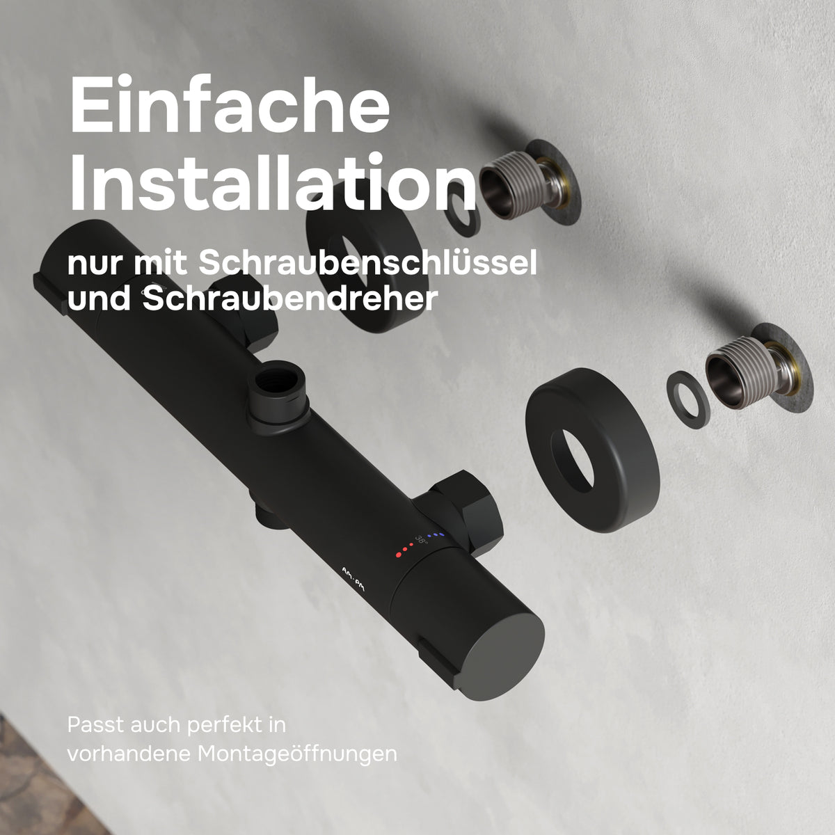 Duschsystem Play mit Thermostat und Regendusche – F078Y422