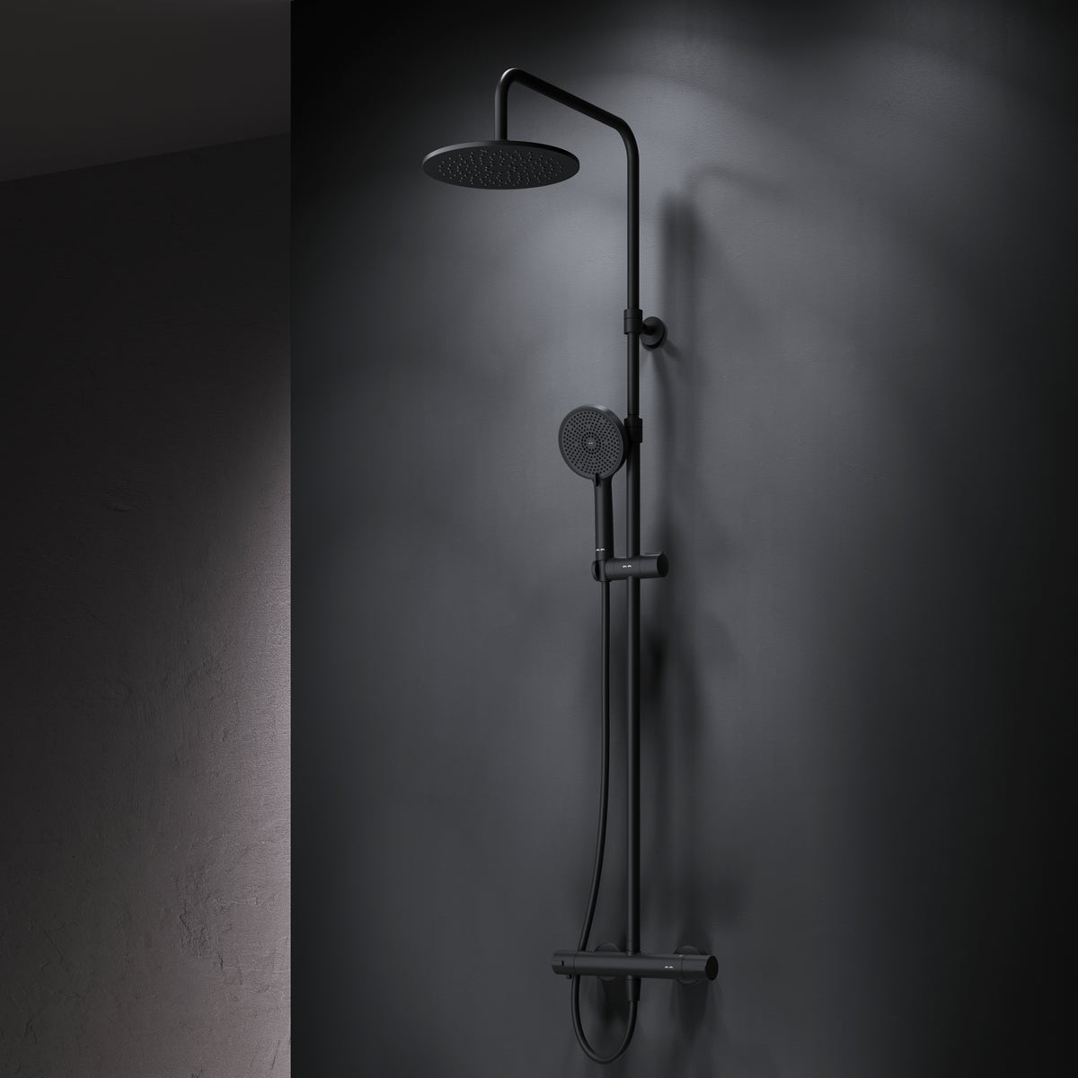 Système de douche Play avec thermostat et douche à effet pluie–F078Y422