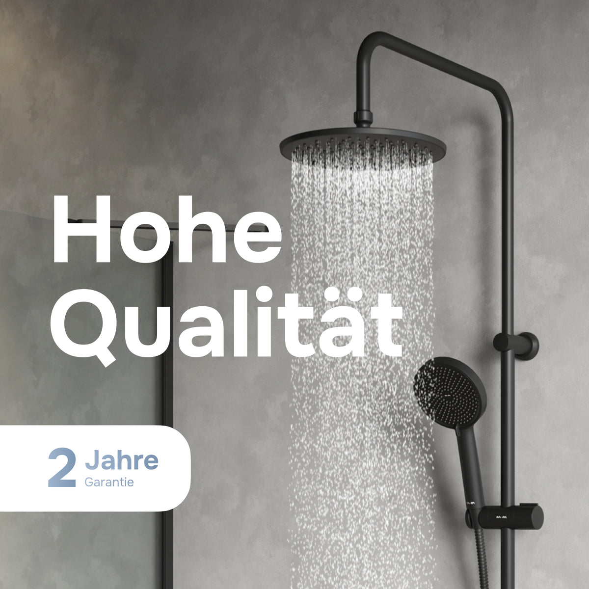 Duschsystem Play mit Thermostat und Regendusche – F078Y422