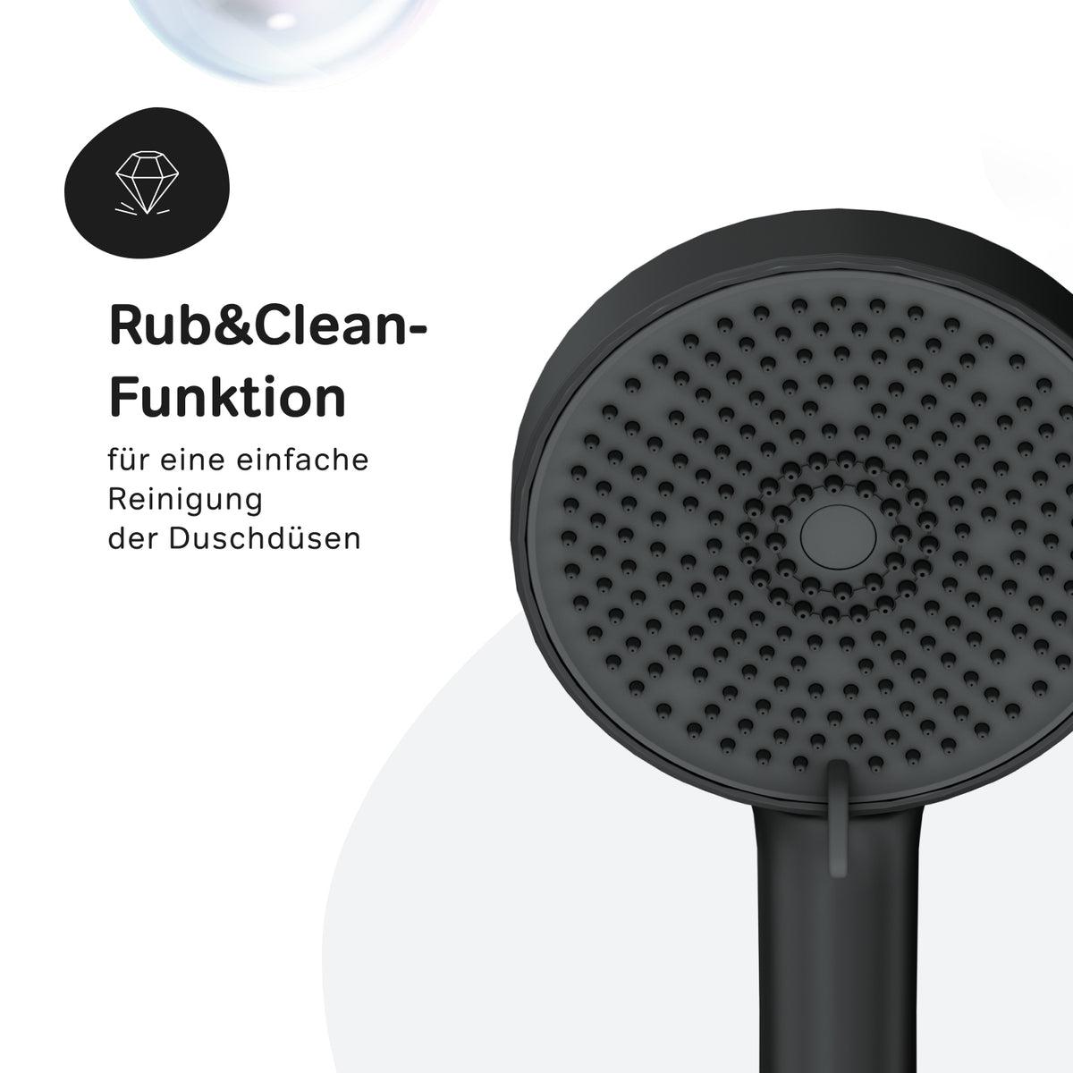 Système de douche Play avec thermostat et douche à effet pluie–F078Y422