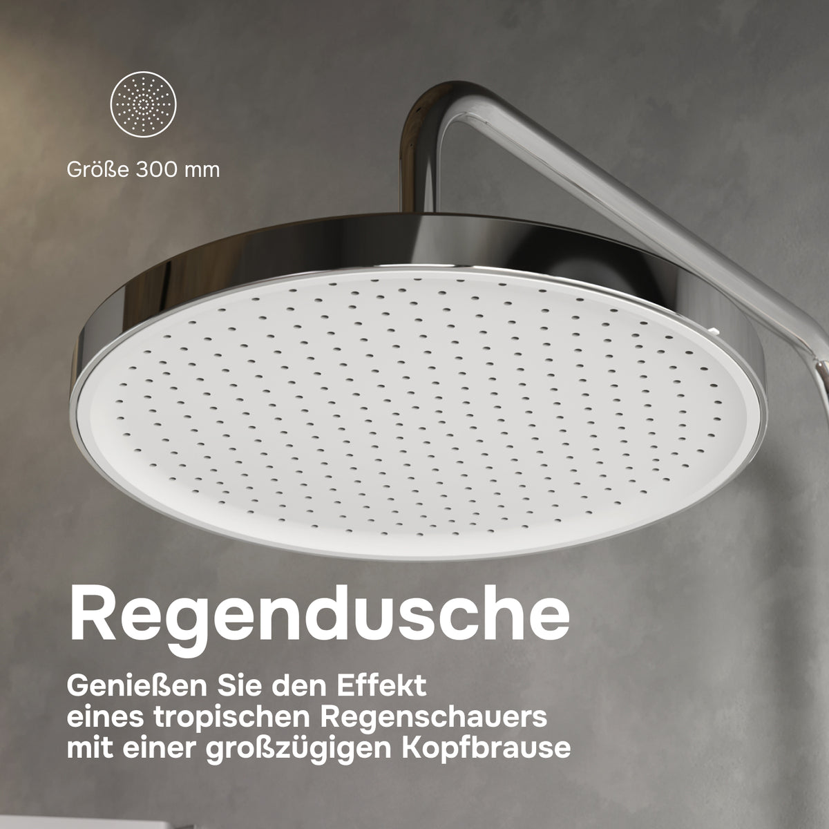 Duschsystem Play mit Thermostat und Regendusche – F078Z400