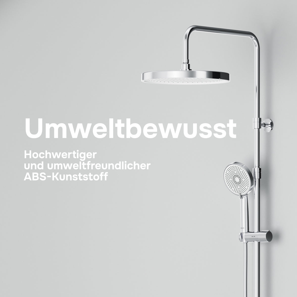 Duschsystem Play mit Thermostat und Regendusche – F078Z400
