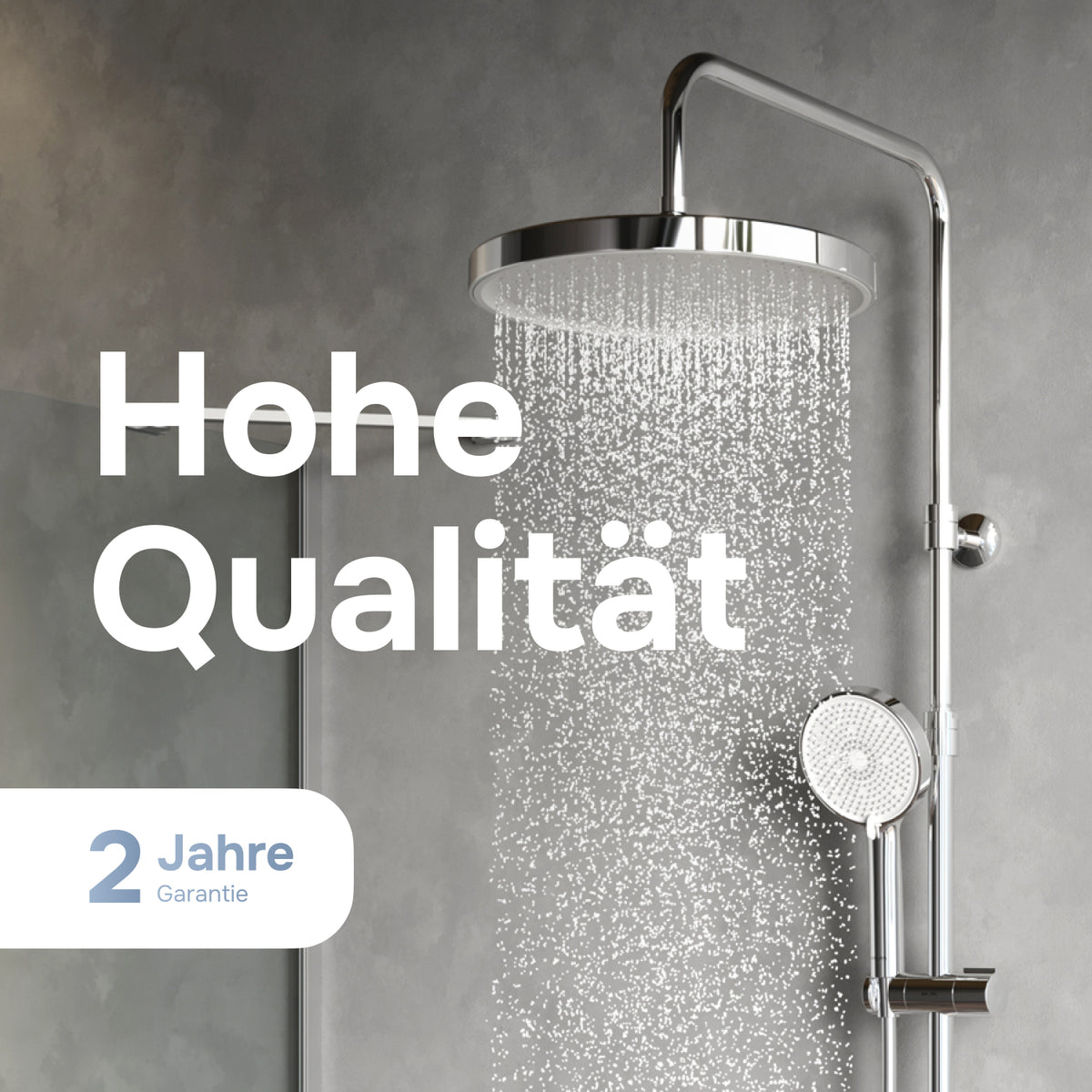 Duschsystem Play mit Thermostat und Regendusche – F078Z400