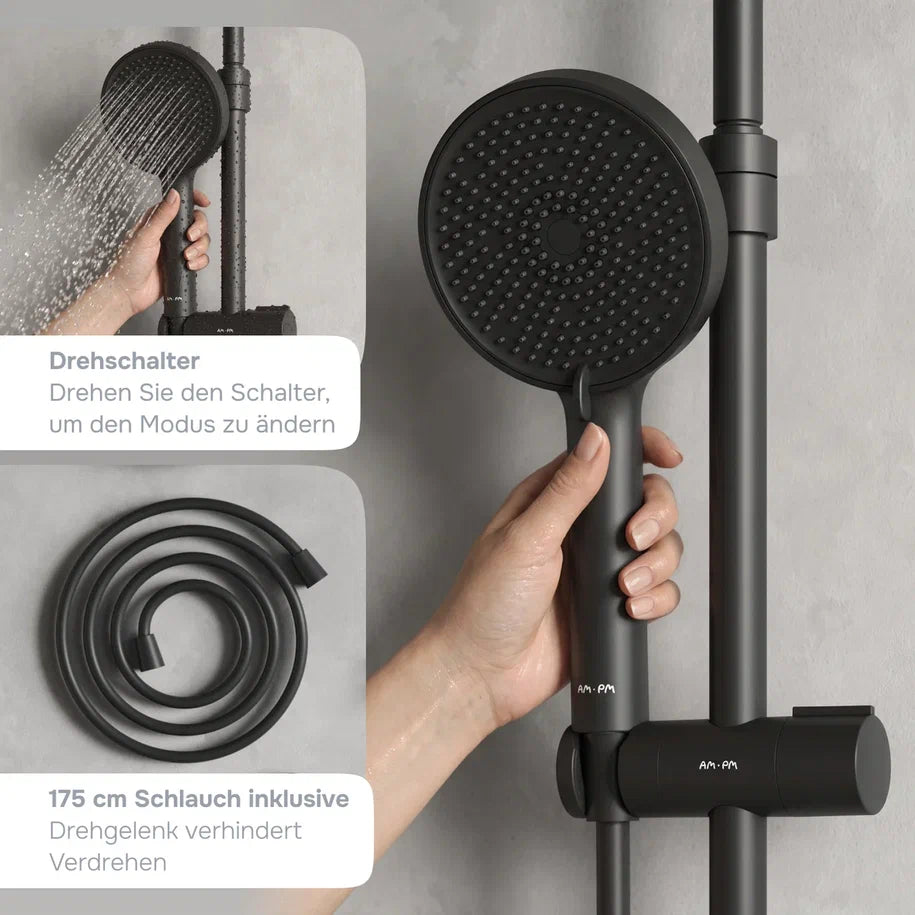 Duschsystem Play mit Thermostat und Regendusche – F078Y422