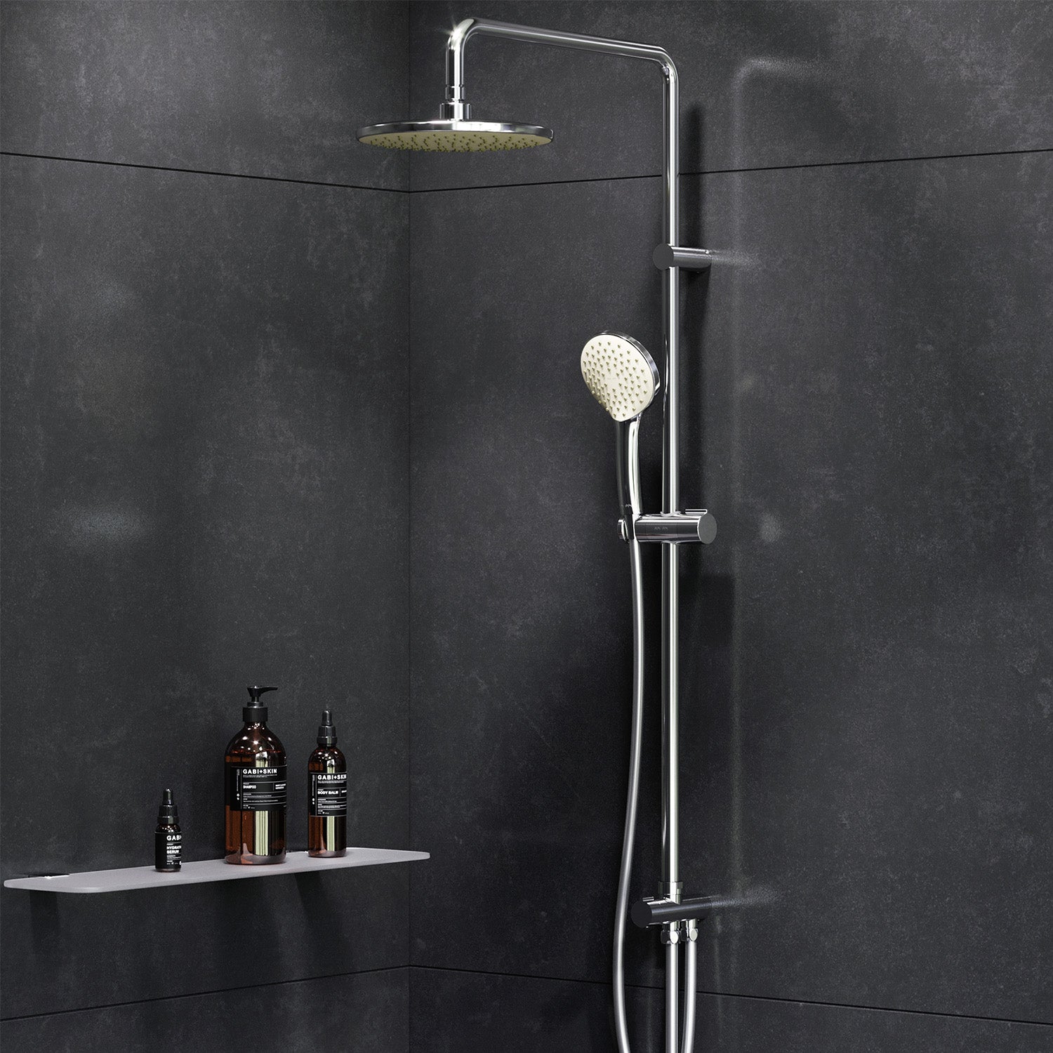 F0790000 Duschsystem Gem Regendusche set Duschsäule ampm-store.de