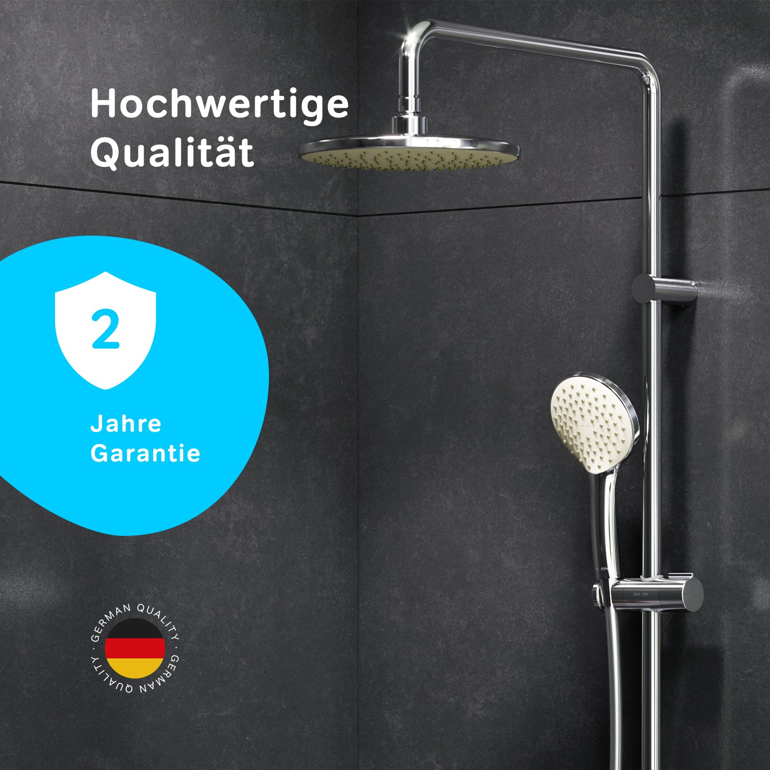 F0790000 Duschsystem Gem Regendusche set Duschsäule ampm-store.de