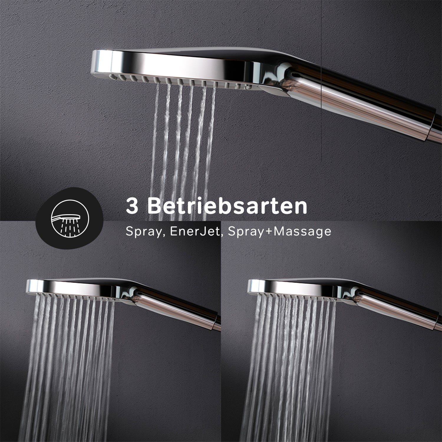 F07FA000 Duschsystem Func Regendusche set Duschsäule ampm-store.de