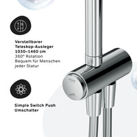 F07FA000 Duschsystem Func Regendusche set Duschsäule ampm-store.de
