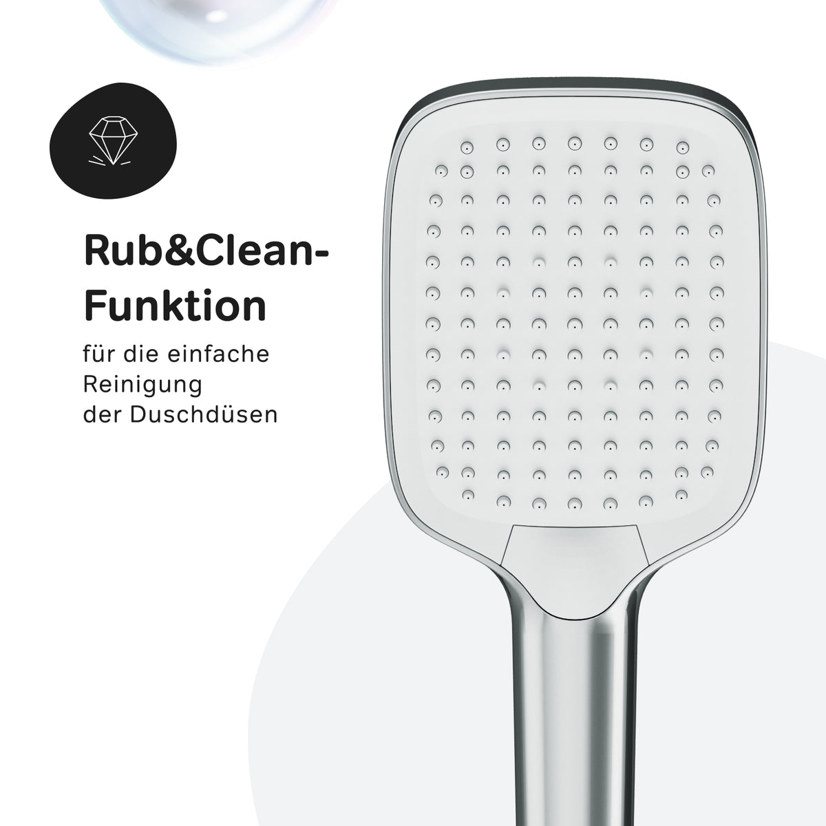 Système de douche Func avec thermostat et douche de pluie–F07FA200