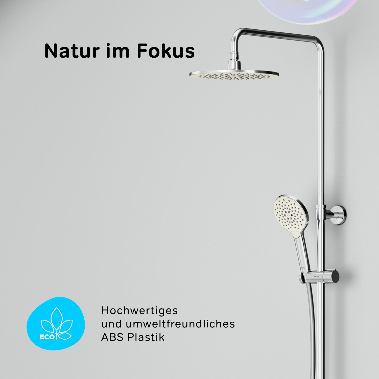 F07LA500 Like ShowerSpot mit Thermostat Armatur und Wanneneinlauf | Online Store von AM.PM