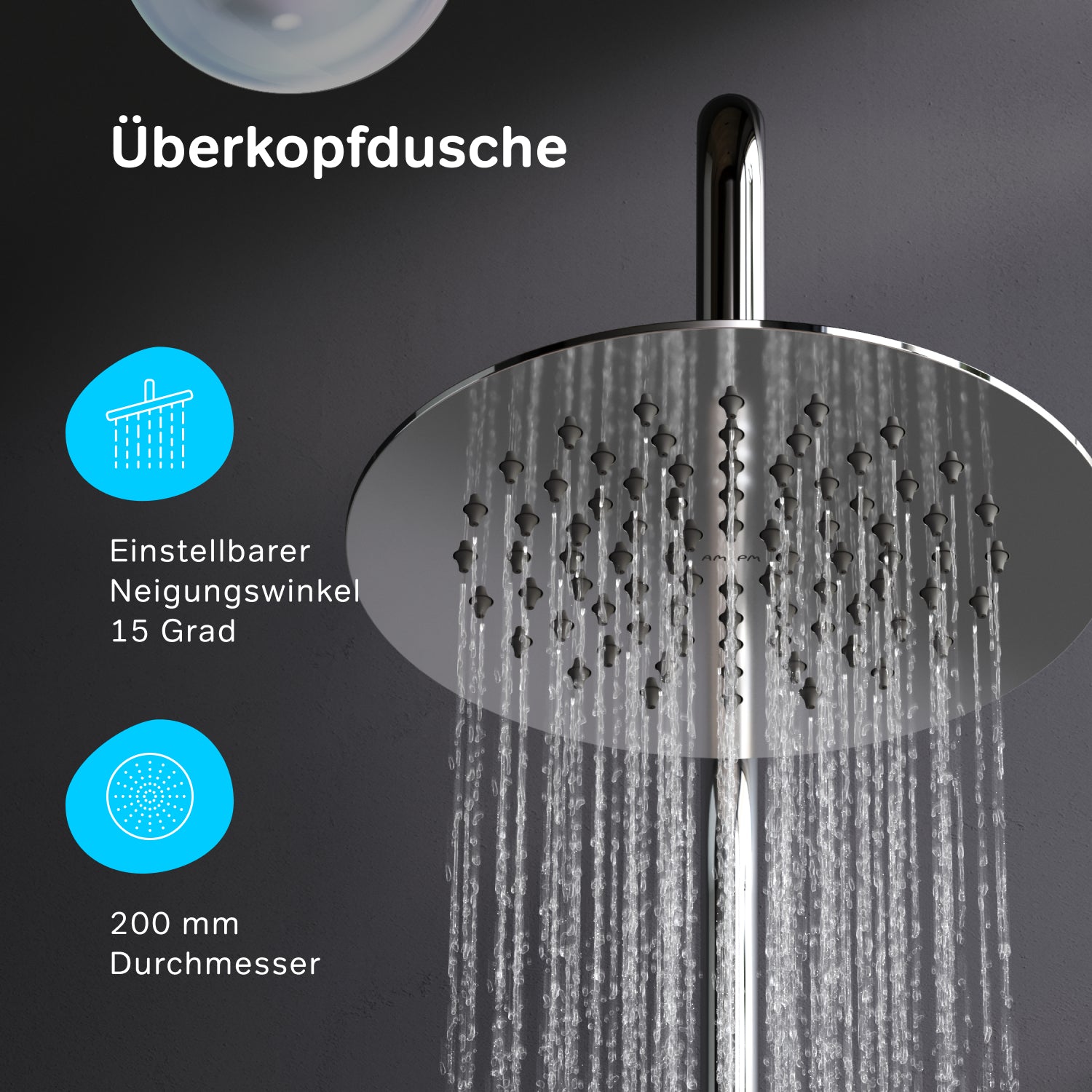 F07PA000 Système de douche Spike Rain Set de douche Colonne de douche