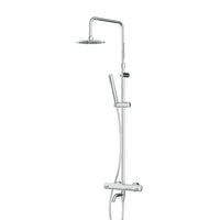 F07PA500 Duschsystem mit Thermostat Armatur und Wanneneinlauf Spike Regendusche set Duschsäule ampm-store.de