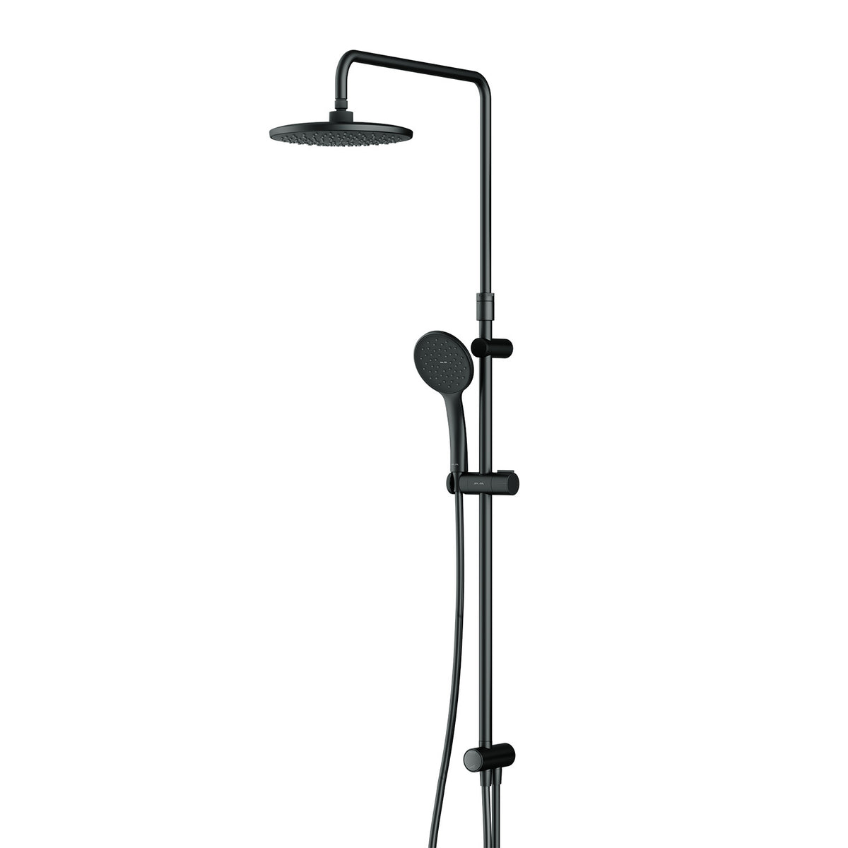 F07TA022 Duschsystem Hit Regendusche set Duschsäule, Schwarz ampm-store.de