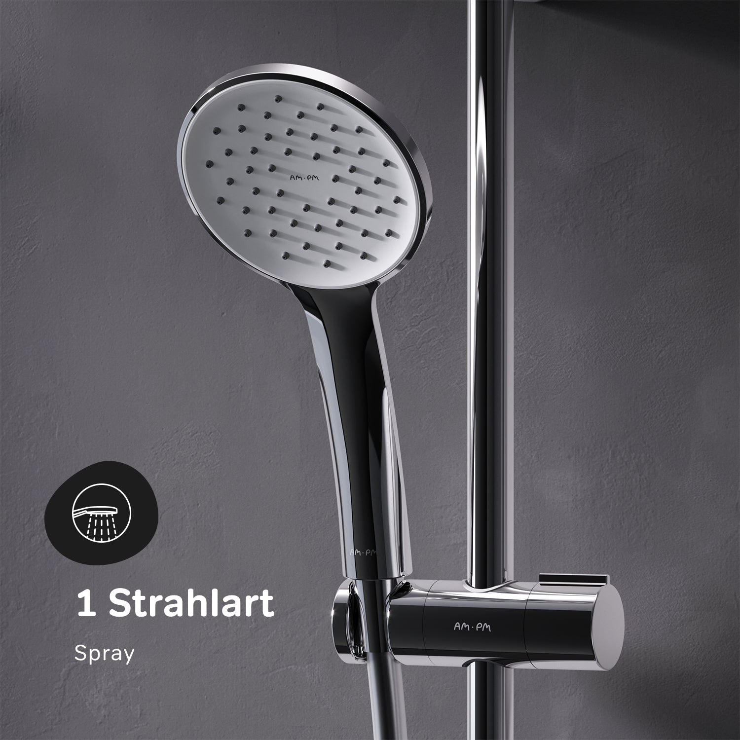 F07TA400 Duschsystem mit Thermostat Duscharmatur Hit Regendusche set Duschsäule