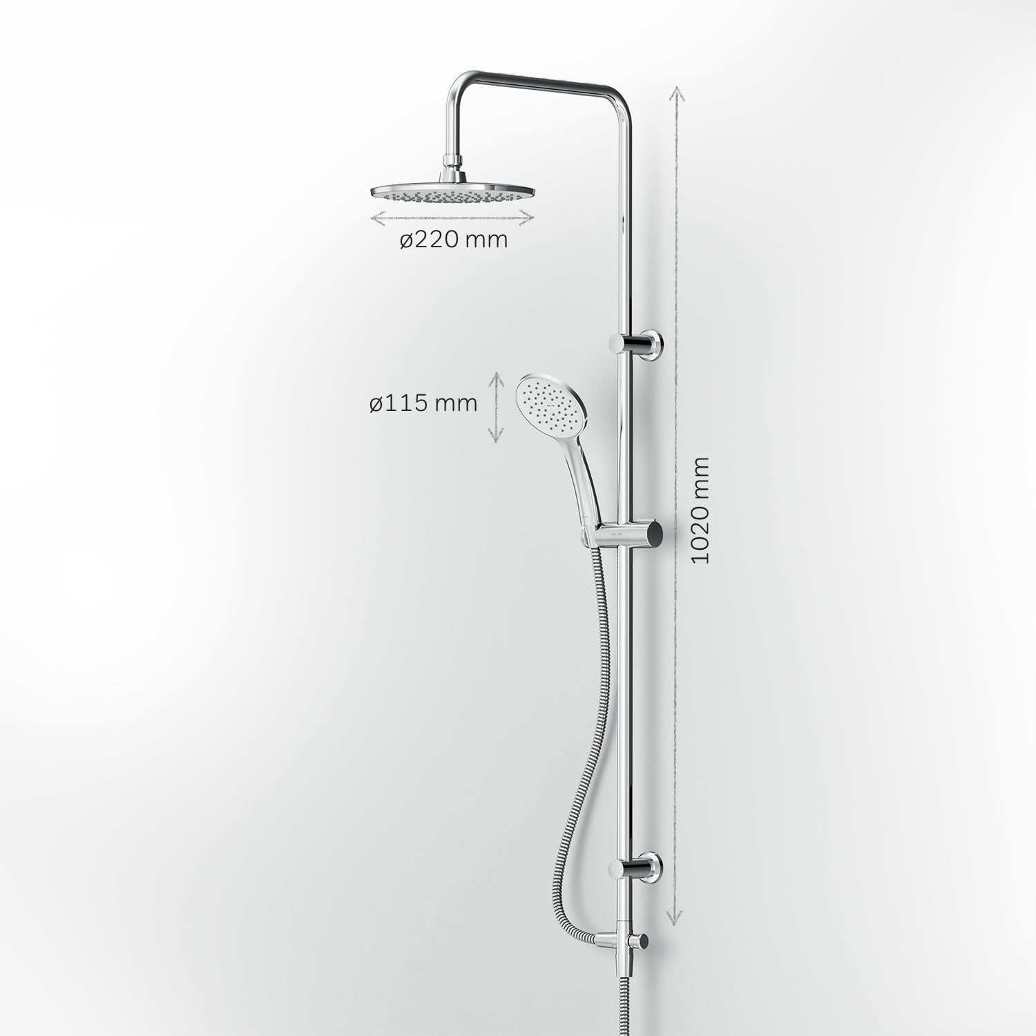 F07TB000 Système de douche Hit ensemble de douche à effet pluie colonne de douche