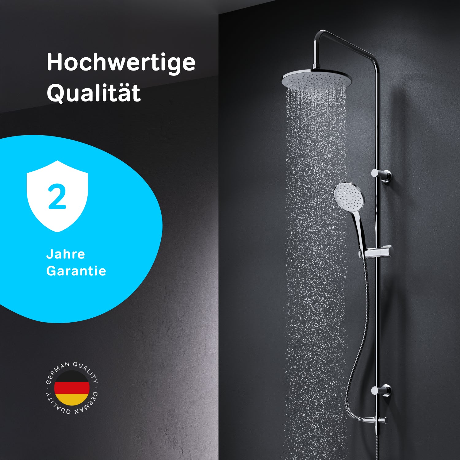 F07TB000 Système de douche Hit ensemble de douche à effet pluie colonne de douche