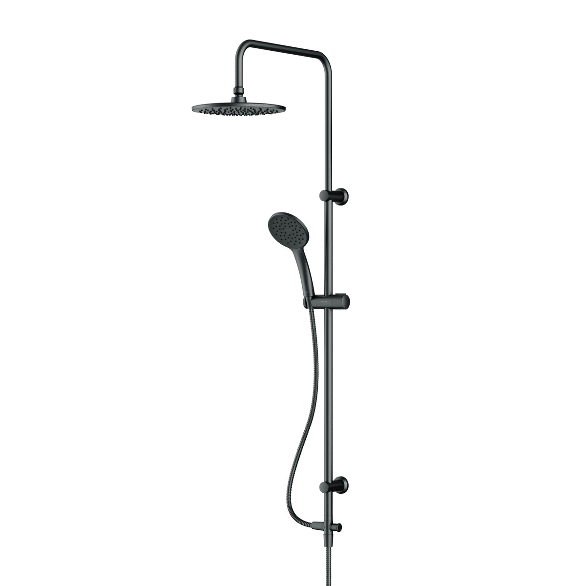 Duschsystem Hit mit Regendusche, Schwarz – F07TB022