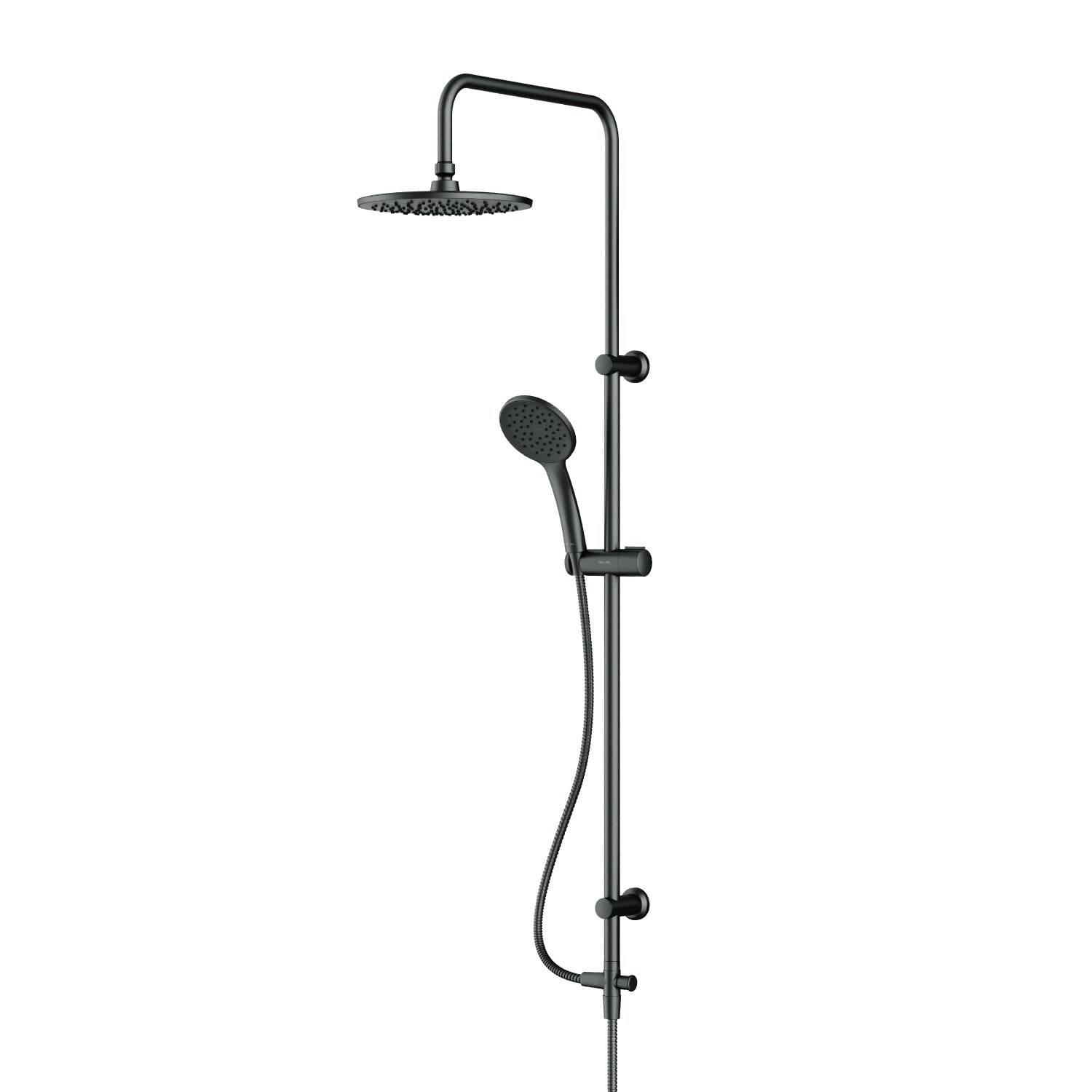 F07TB022 Duschsystem Hit Regendusche set Duschsäule Schwarz