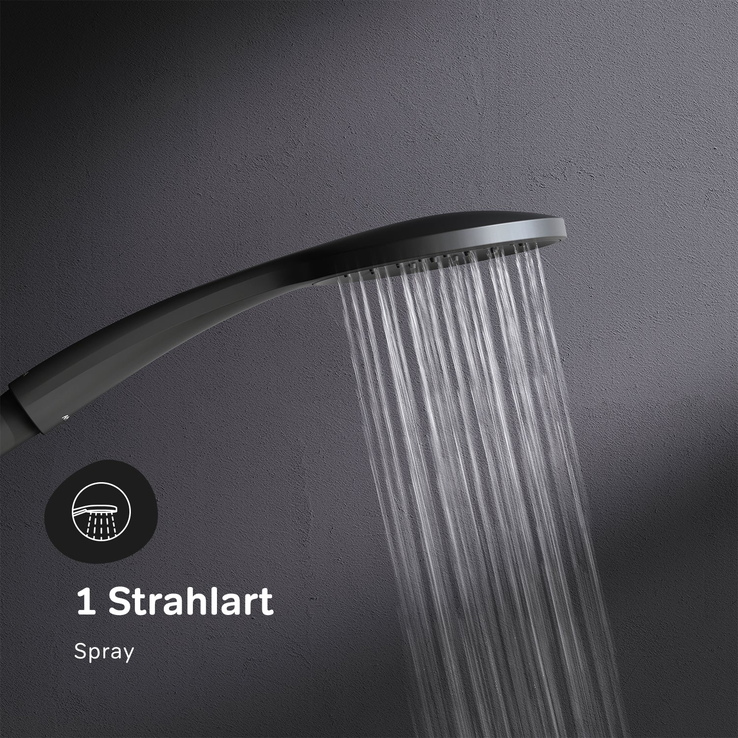 F07TB022 Système de douche Hit ensemble de douche à effet pluie colonne de douche noir