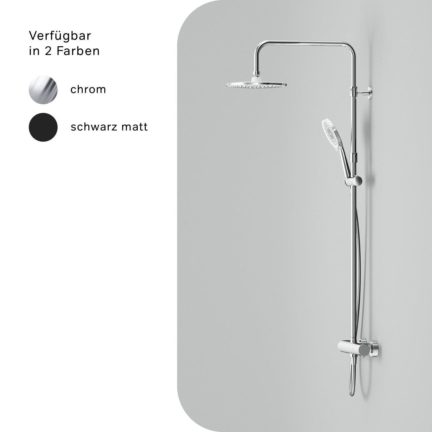 Duschsystem mit Thermostat Duscharmatur X-Joy F07XA400 Regendusche set Duschsäule