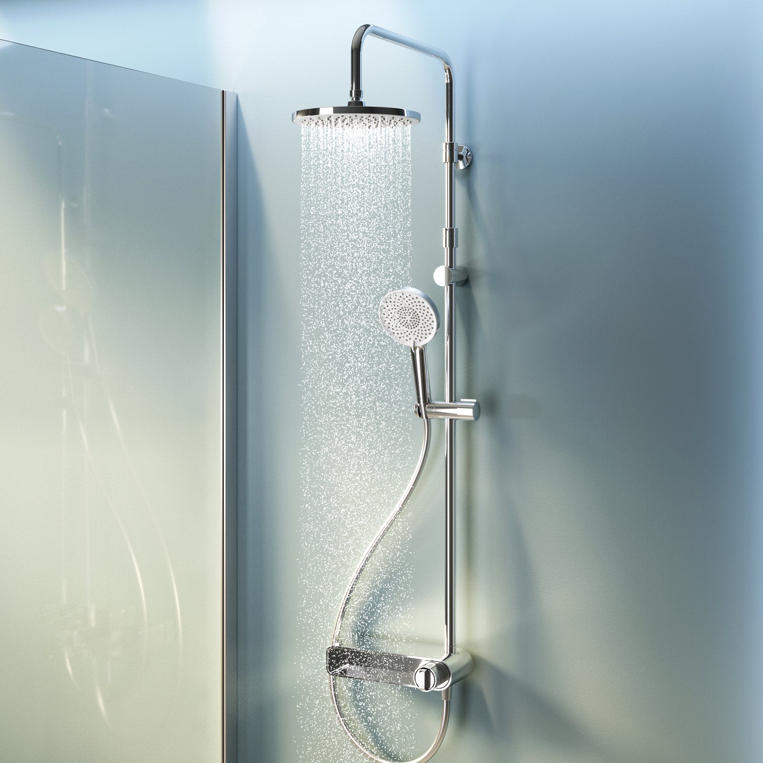 F07XA600 X-Joy ShowerSpot mit Duscharmatur