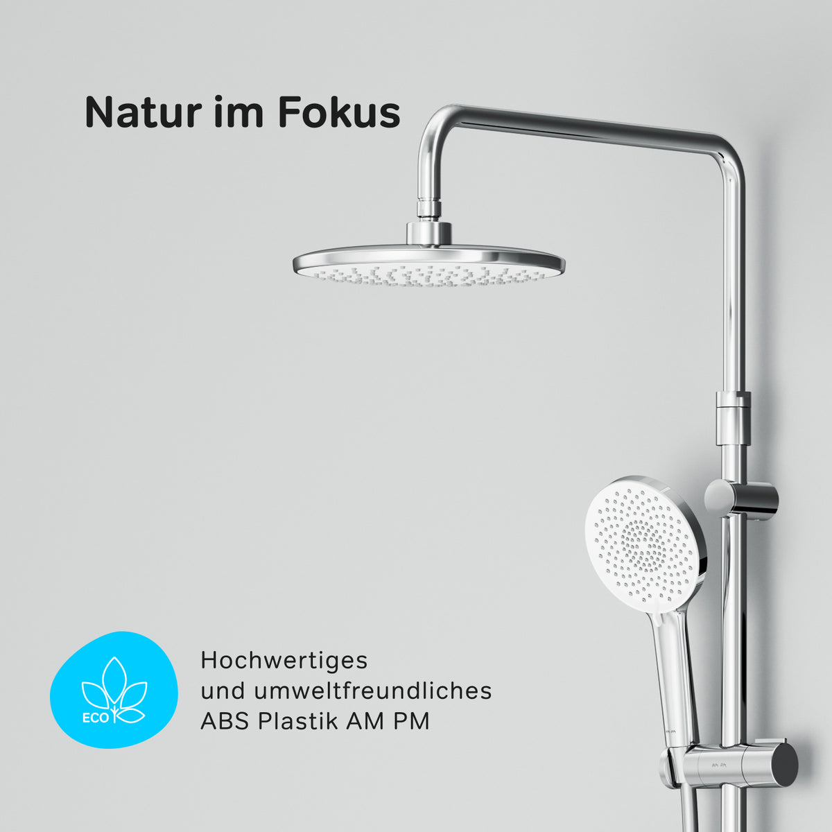 Système de douche X-Joy S avec thermostat et douche à effet pluie–F07XB300