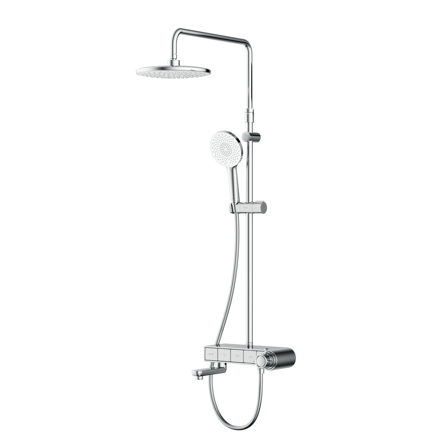 F07XB300 Système de douche avec robinetterie thermostatique X-Joy S Ensemble de douche à effet pluie Colonne de douche