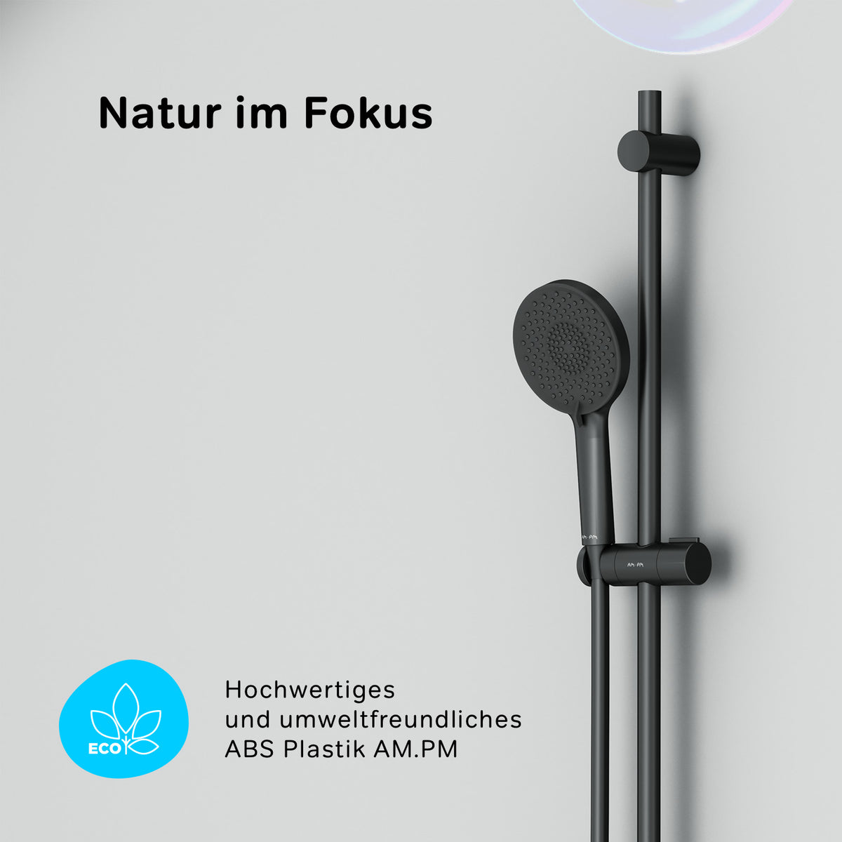 F428XA46 X-Joy Armaturen-Set: Thermostat Duscharmatur und Duschset, schwarz ampm-store.de