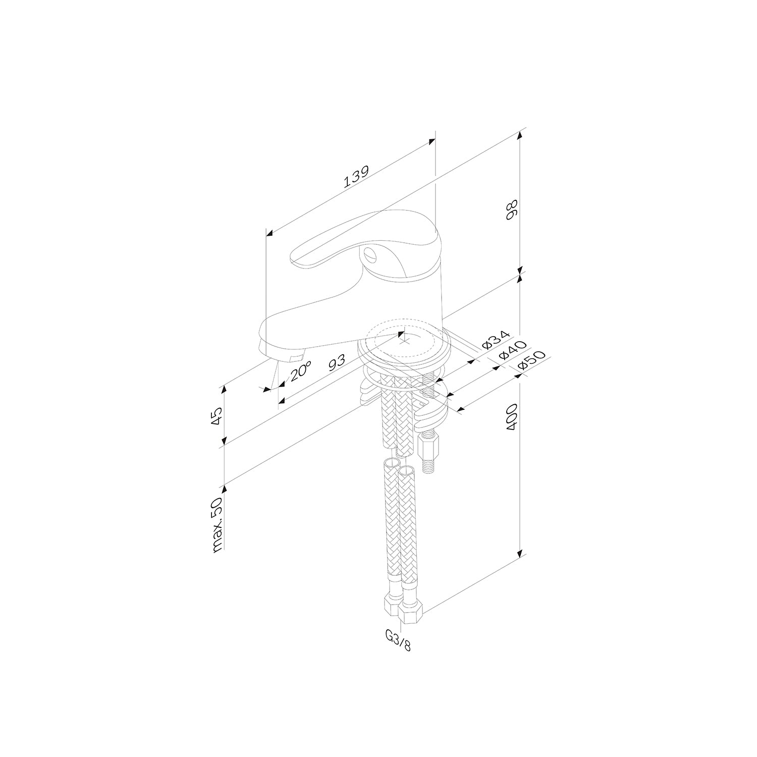 F8302100 Bad Armatur Play Waschtischarmatur Wasserhahn