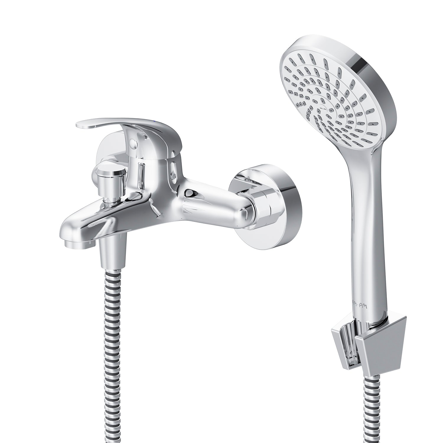 F8315000 Wannenarmatur mit Handbrause und Halter Play Mischbatterie Badewanne Wasserhahn Bad