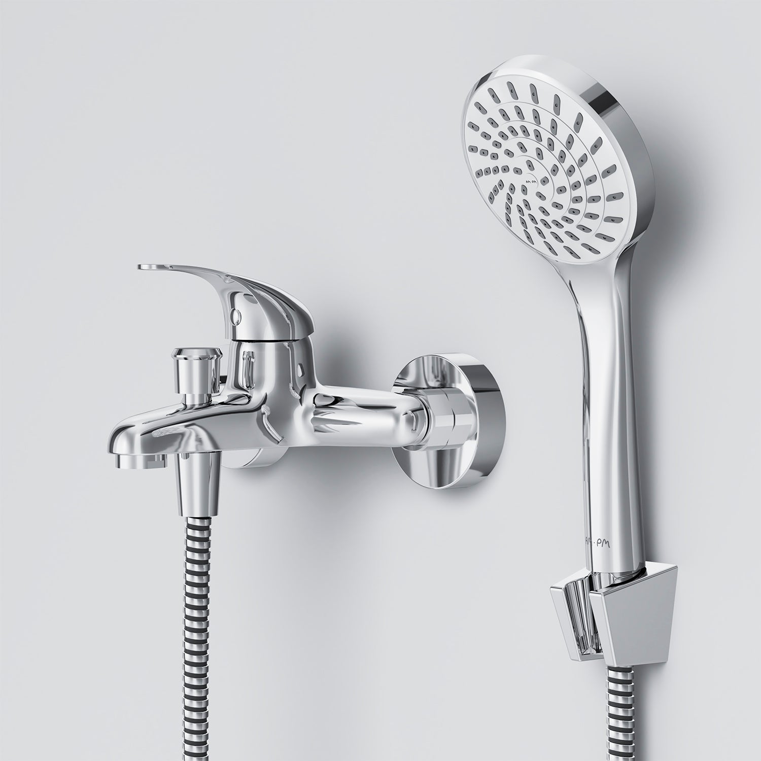F8315000 Wannenarmatur mit Handbrause und Halter Play Mischbatterie Badewanne Wasserhahn Bad