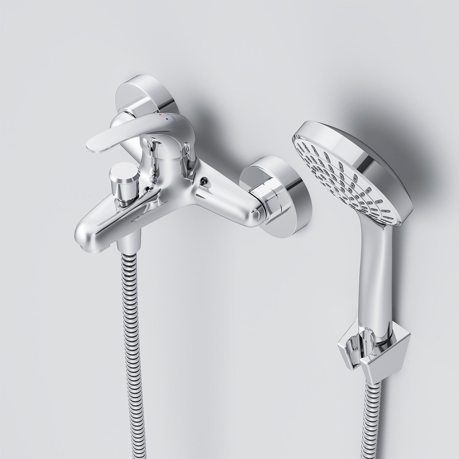 F8315000 Wannenarmatur mit Handbrause und Halter Play Mischbatterie Badewanne Wasserhahn Bad