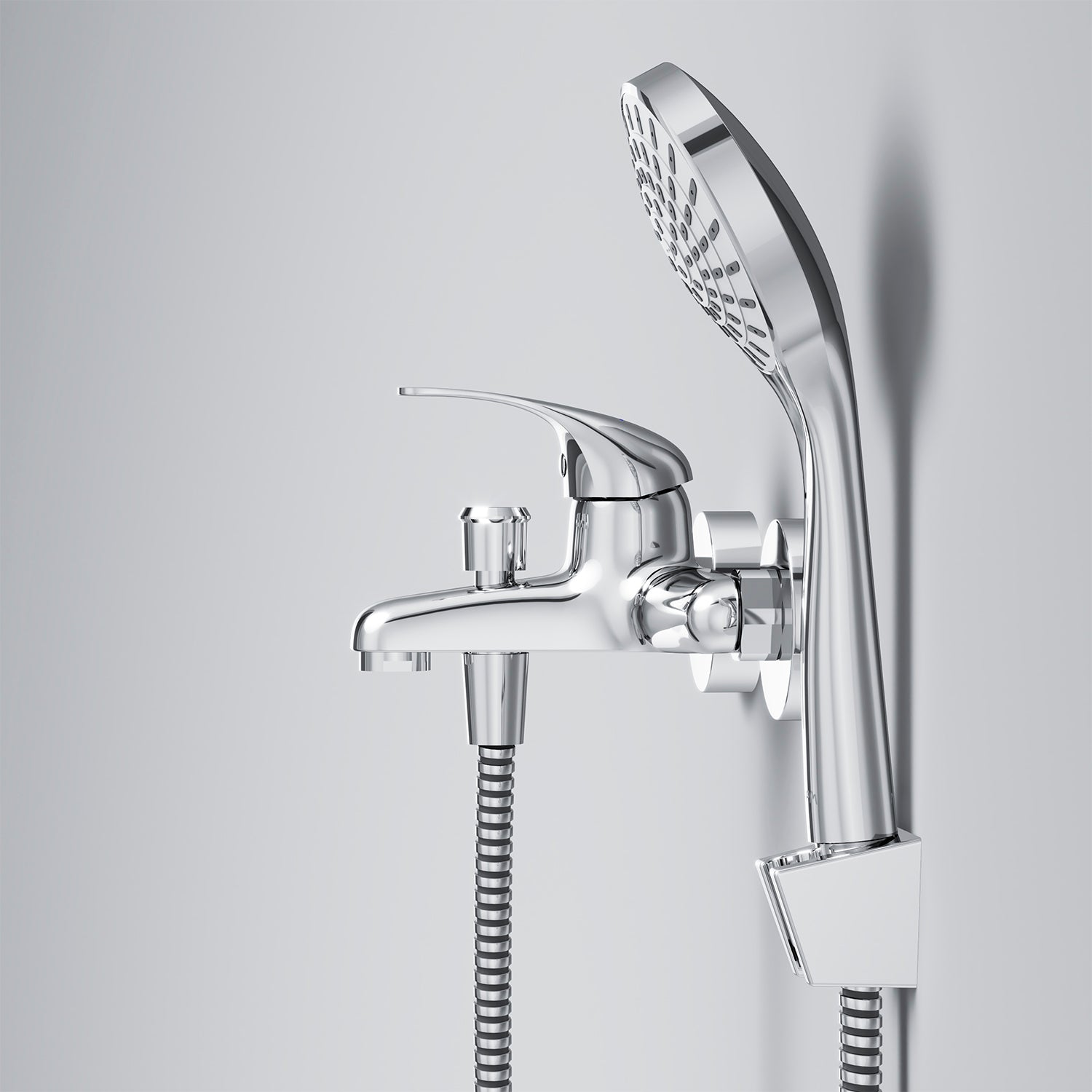 F8315000 Wannenarmatur mit Handbrause und Halter Play Mischbatterie Badewanne Wasserhahn Bad