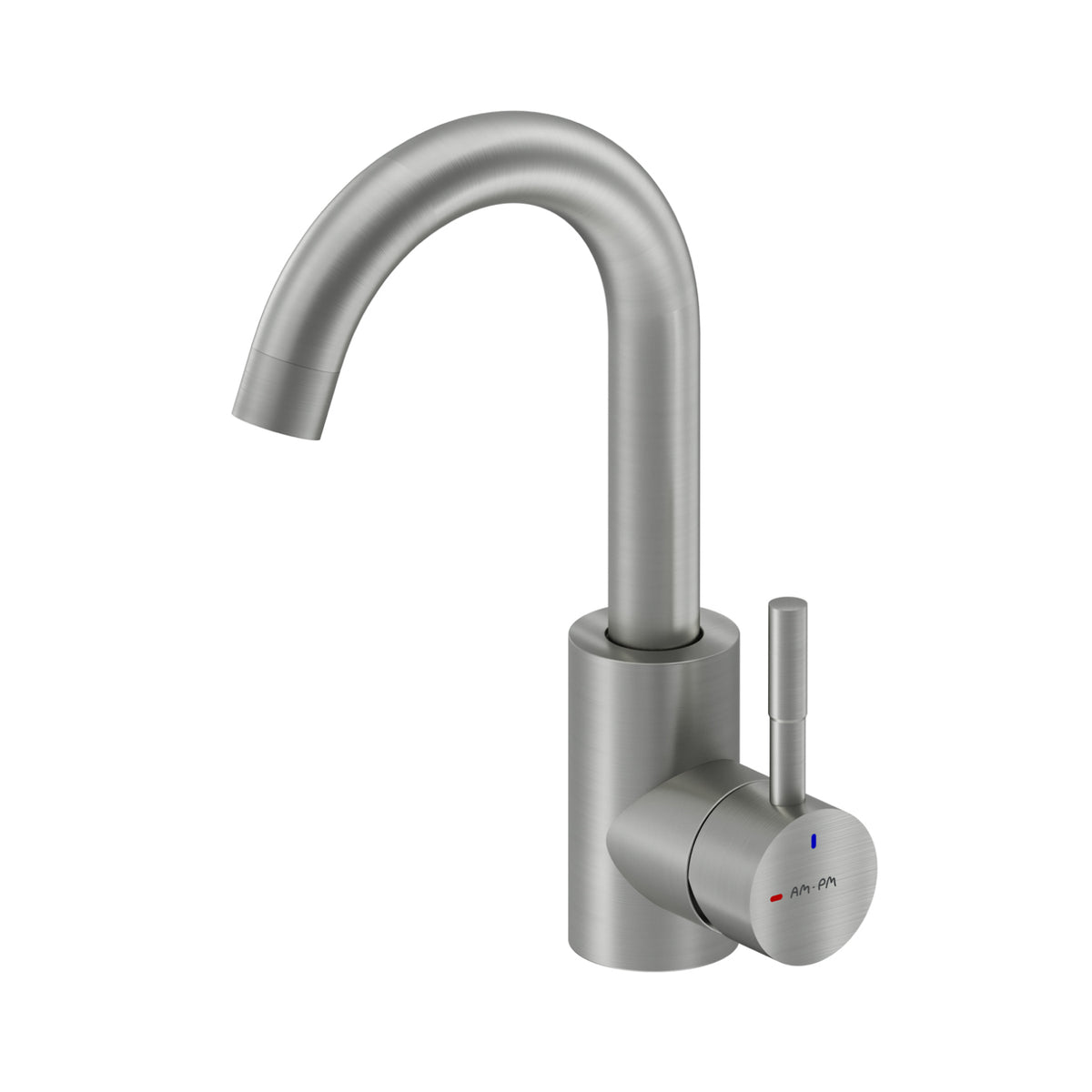Küchenarmatur X-Joy S mit schwenkbarem Auslauf und EcoStart, Satin – F85B02711