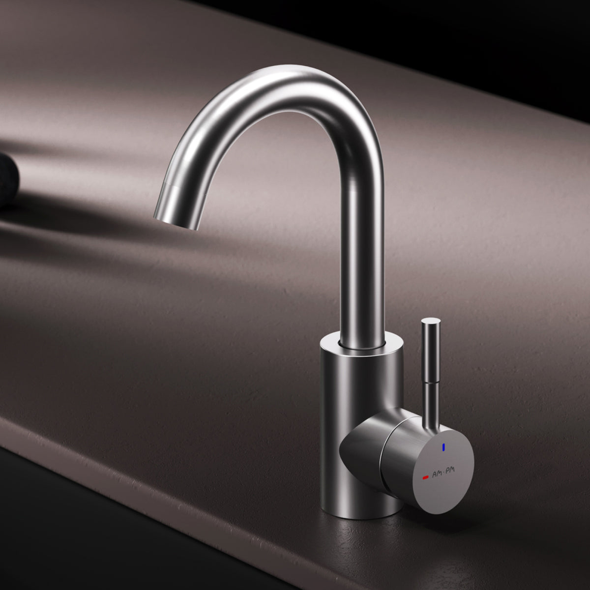Küchenarmatur X-Joy S mit schwenkbarem Auslauf und EcoStart, Satin – F85B02711