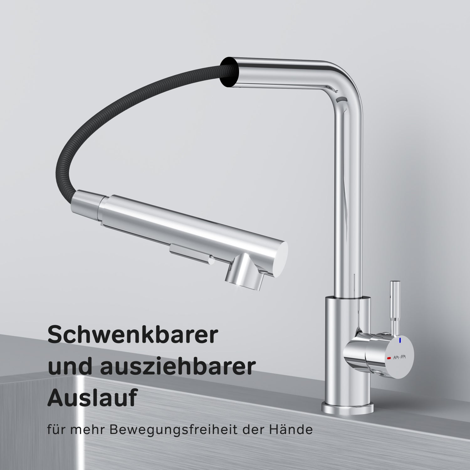 F85B05500 Küchenarmatur X-Joy S Spültischarmatur Küche Spültisch-Einhebelmischer