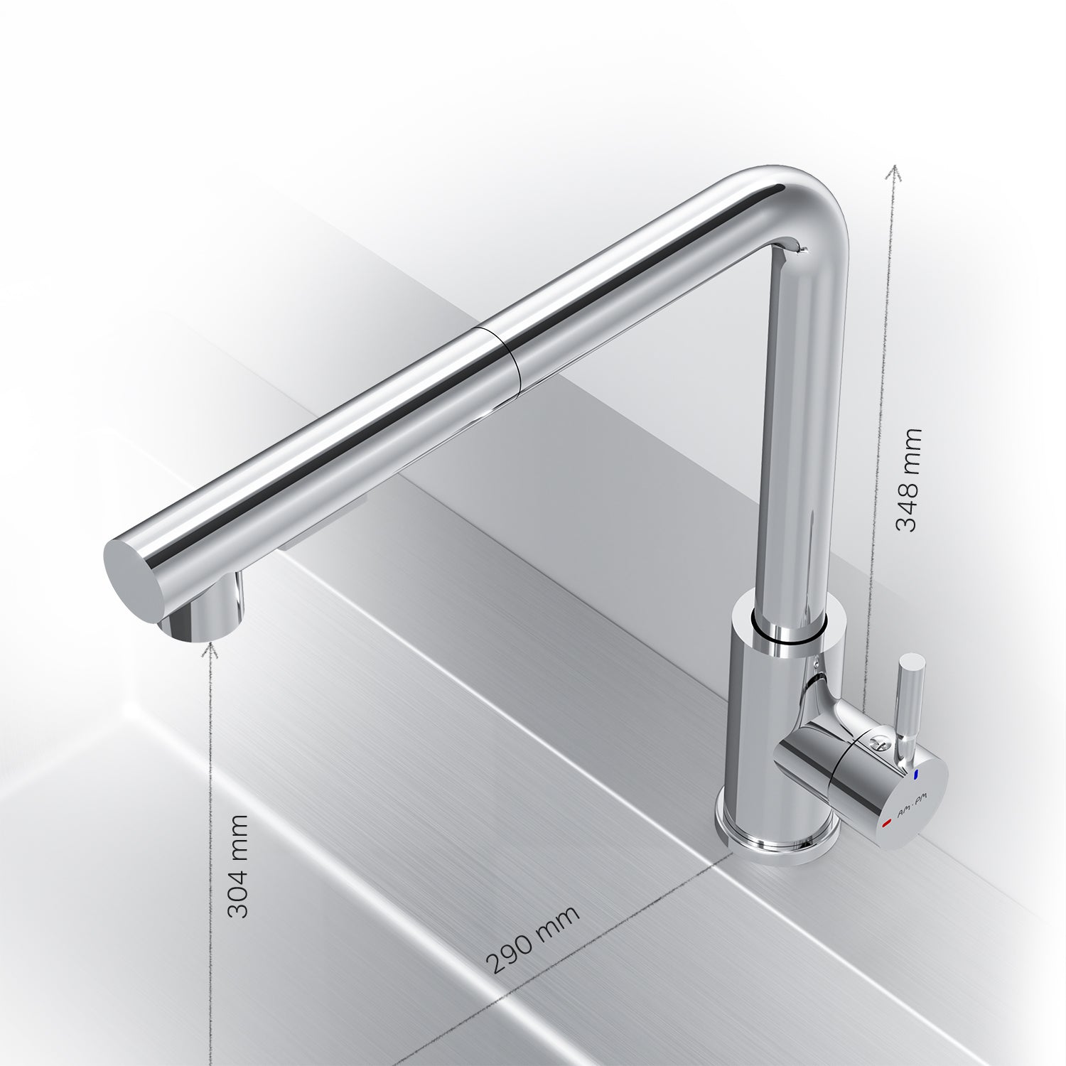 F85B05500 Küchenarmatur X-Joy S Spültischarmatur Küche Spültisch-Einhebelmischer