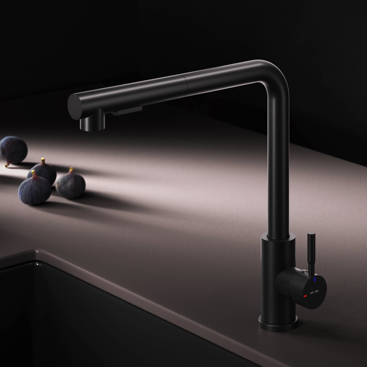 F85B05522 Küchenarmatur X-Joy S Spültischarmatur Küche Spültisch-Einhebelmischer, Schwarz