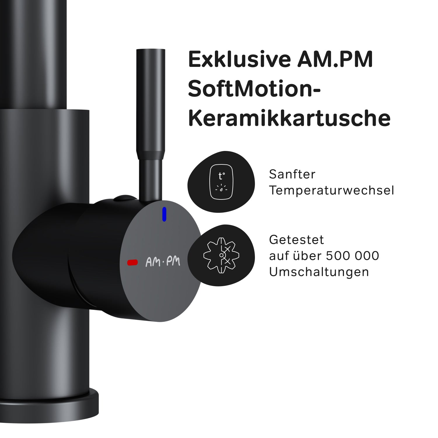 F85B05522 Küchenarmatur X-Joy S Spültischarmatur Küche Spültisch-Einhebelmischer, Schwarz